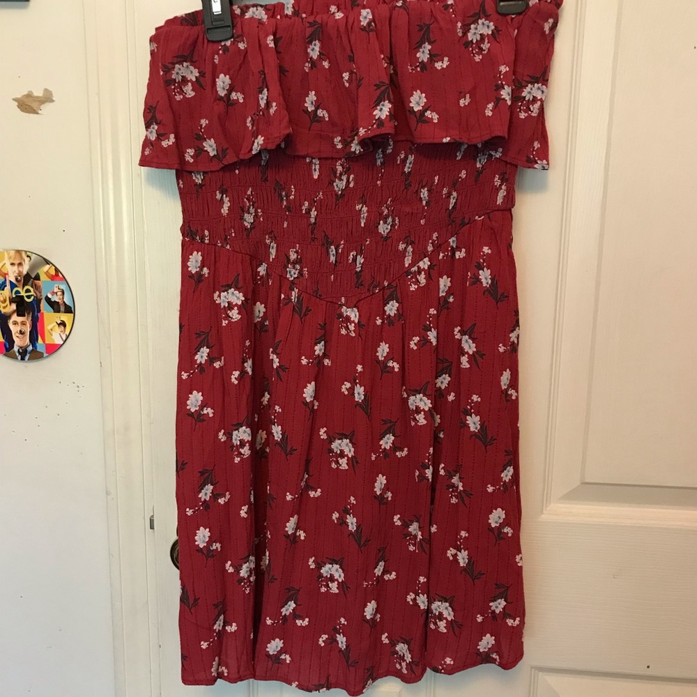 Floral Strapless Dress